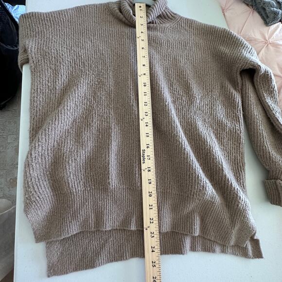 French Connection Sweater women's size Medium turtleneck Wool Stretch Brown - Picture 5 of 9